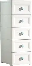 Plastic Storage Cabinet with 5 Drawers for Living Room Bedroom and Children's Room Organize Your Home with This Drawer Type Locker