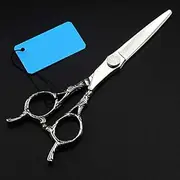 Hair Cutting, 6 Inch Professional 440c 2 Tailed Cut Cutting Barber Scissor Haircut Thinning Shears Hairdressing