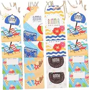 Gatuida 60Pcs Summer Decorative Tags for Holiday Celebrations Versatile Paper Labels for Name Cards Price Tags Crafts for Creating Festive Atmosphere