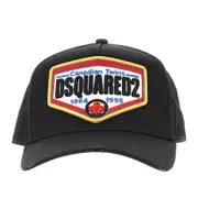 [DSQUARED2] DSQUARED2 Baseball hat with logo patch Man One Size One Size Black