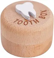 Baby Tooth Box Keeping Childhood Memory Wooden Lost Tooth Children Teeth Box