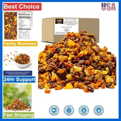 Gluten-Free Sun Dried Fruit Medley – Diced Peaches, Cranberries, Apricots 5lbs