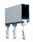 WHEELED NYLON HOOK CARRIERS for HOSPITAL SHOWER TRACK x 12 Curtain Slide Glide
