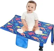 Travel Essentials for Kids, Toddler Airplane Bed, Airplane Must Have for Toddlers, Airplane Seat Extender for Kids, Baby Portable Plane Bed Foot Rest for Flights(Blue)