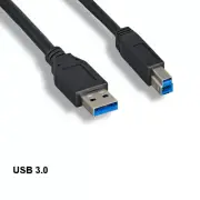 Kentek 10' Spuer Speed USB 3.0 A to B Cable 5Gbps for Printer Scanner HDD Data