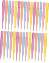 POPETPOP 100Pcs Multi Functional Tweezers Set Professional Eyebrow and Lash Applicators Straight Tip Tweezers for Eyelash Application and Hair Removal