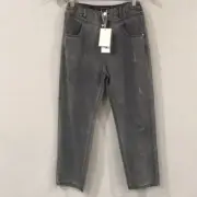 NEW It's in My Jeans Girl 12 Lara High Waist Distressed Jeans Adjustable Cotton