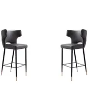 Manhattan Comfort Set of 2 Holguin Bar Stools
