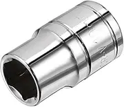 uxcell 3/8-Inch Drive 10mm 6-Point Shallow Socket, Metric, Cr-V