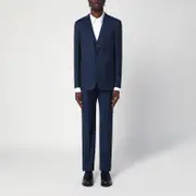 [Tagliatore] Single-breasted Navy Blue Wool Suit 46 IT Blue