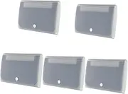 5pcs Portable Accordion File Organizer Document Holder with Button Closure for Receipts Papers Vouchers Lightweight Travel Office Storage for Students Professionals