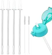 Reusable Straw - Gallon Water Bottle Straw Replacement - Adjustable Reusable Straws for 128 Oz Pitcher, 64 Oz, 1/Half Gallon Water Bottles B/