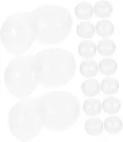 ULTECHNOVO 20pcs Clear Fillable Round Balls Multi-Purpose Transparent Toys for Vending Machines Party Favors and DIY Crafts Shells for Candy Toys