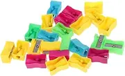 HONMEET 72Pcs Handheld Colorful Pencil Sharpeners for Mini Manual Sharpener Random Colors Plastic for School Supplies and Art Projects