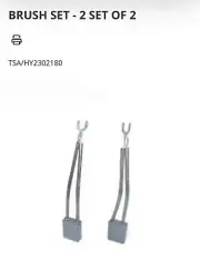 New 2302180 Fits HYSTER, YALE FORKLIFT BRUSH SET OF 2