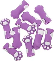 Gadpiparty Set of Reusable Silicone Cuticle Nail Protectors Knitting Needle Sleeves for Cat Paw Scissors Tweezers Nipper