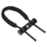 15.75 Inch Bow Wrist Sling 550 Paracord Strap Compound Black 1 Count