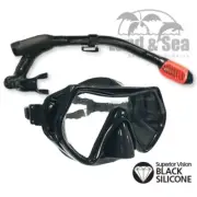 NEW 2019 LAND & SEA PREDATOR PRO MASK & SNORKEL SET - DUAL PURGE CHAMBER