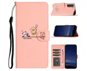 Wallet Case Compatible With Samsung Galaxy S21 Plus,All-Round Shockproof Phone Case-Pink