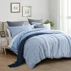 Duvet Cover Set King Size, Boho Muslin Geometric Bedding Set, Soft and