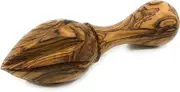 Handmade Lemon Lime Citrus Juicer Reamer - Solid Piece of Dark Grain Olive Wood Unique Squeezer Wooden Bethlehem