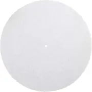 White Phonograph Turntable Felt Mat for Players Accessory