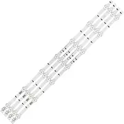 SCPCKZETZN 4PCS/Set LED Backlight Strip Fit for Samsung UE32J5100 UE32J5500 UE32H5000 UE32H5500 UE32H6200 D4GE-320DC1-R1 R2 BN96-30442A 30443A