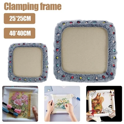 Punch Needle Frame Wood Gripper Strip Frames Square Rug Hooking Frame Easy tyLAY