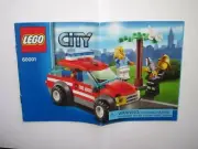 LEGO Instructions ONLY for 60001 Fire Chief Car, FREE Shipping!
