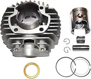 Replacement Cylinder Piston Piston Rings Compatible with SUZUKI RV90 RV 90 90cc