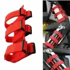 Adjustable Roll Bar Fire Extinguisher Mount Holder Strap For Wrangler JK TJ JL