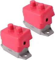MOLUCKFU 2pcs Automatic Reset for Open Circuit Rhinestone Stickers Anl Fuse Circuit Breaker Boat Bolts Truck Circuit Breaker Circuit Breaker for Fuse Circuit Breakers Plastic Red
