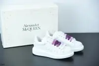 在飛比找Yahoo奇摩拍賣-7-11運費0元優惠優惠-ALEXANDER MCQUEEN 熱感 漸變紫 小白鞋 5