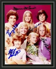 BRADY BUNCH - CAST - A4 SIGNED HIGH GLOSS - PHOTO QUALITY INSERT