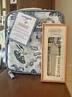 SNOOPY Pottery barn school LUNCH BOX Bag Utensil Peanuts surf Disney Beach pre-k