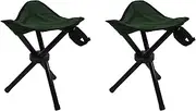 2X Folding Tripod Stool Outdoor Portable Camping Seat Fishing Chair New