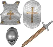 GLSTOY Boys and Girls Retro Armor Set 4-6 Years Old Toy Shield Armour Play Shield for Boys Toy Costume Game