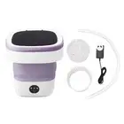 7.5L Mini Portable Bucket Washer Foldable Washing Machine With Soft Sp 8925.