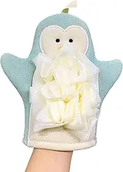 Body Exfoliator Glove | 2-in-1 Glove Exfoliator for Body,Shower Puff and Mitt, Bathing Accessories for Dead Skin Removal