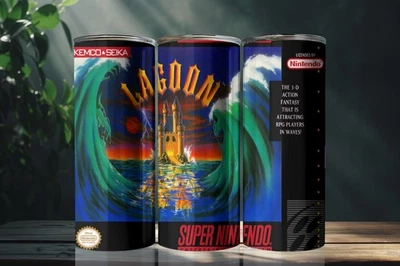 Lagoon Snes 20 Ounce Stainless Steel Tumbler Metal Straw