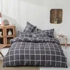 Checked Doona/Quilt/Duvet Cover Set Single/Double/Queen/King Bed Pillowcase