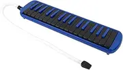 Melodica 32 Key Piano, Melodica Instrument Keyboard Harmonica Wind Musical Instrument with Portable Carrying Bag for Beginners Fun Music Gift(Blue)