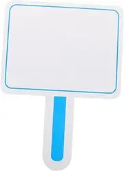 jojofuny Handheld Dry Erase Board Single Sided Blank Scoreboard for Judges Voting and Classroom Activities Portable Multi Use Whiteboard for Easy Writing and Erasing