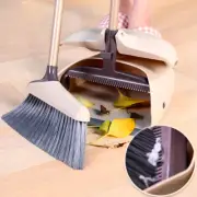 Dustpan and Broom Set Long Handle Stand Up Store Broom Holder Comb Wind-proof