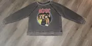 NWT AC/DC Highway To Hell Sweatshirt Rock Band Merch NEW Charcoal