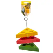 Avi One Bird Toy Wooden Triangle Kabob