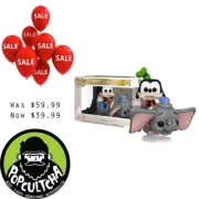 Walt Disney World 50th Anniversary Goofy with Dumbo the Elephant Pop! Ride "New"