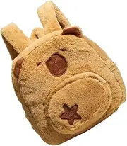 TIDTALEO Cycling Backpack Mini Backpack Backpacks Plush Backpack Plush Capybara Backpack Capybara Backpack Accessories Small Hiking Backpack for Men Hiking Bag Backpack for Women Chocolate