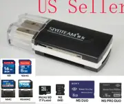 USB Multi Card Reader Adapter - SD MMC RS MMC M2 MS MS Pro MS Duo Micro Mini SD