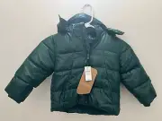 Gap Kids Primaloft Recycled Lightweight Puffer Jacket Green Size 3Yrs NWT
